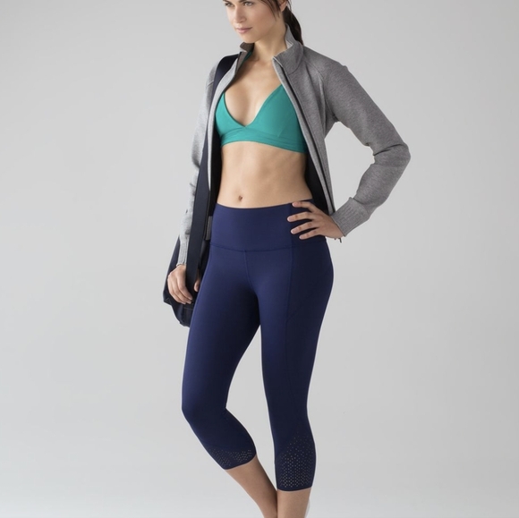 Lululemon All Day Breeze Bra Viridian Green Mesh Women's 4 - Picture 6 of 12